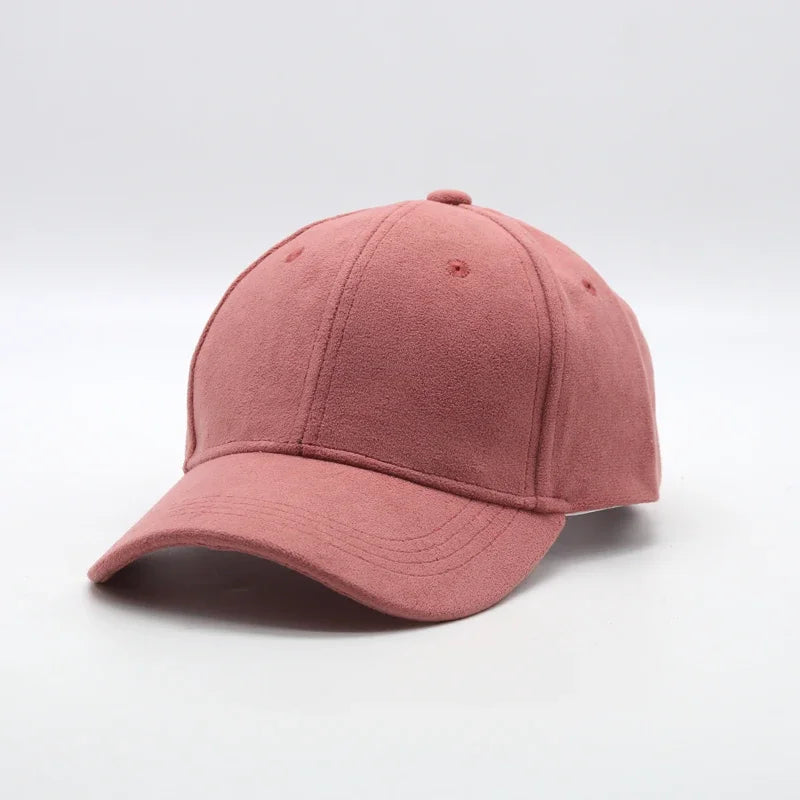 New Wholesale Suede Baseball Cap Autumn Winter for Men Women Winter Solid Street Hat Unisex Adjustable Casual Plain Gorra Caps