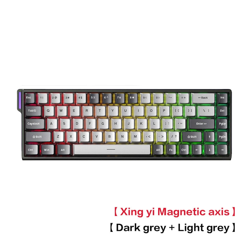 Teclado AULA WIN 68 HE de eixo magnético RT, teclado mecânico gaming com fios, taxa de polling 8K, teclas totalmente hot-swappable