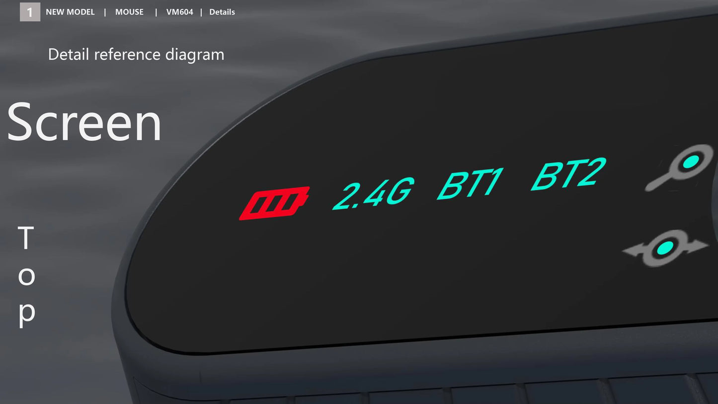 Ergonomic 2.4GHz Wireless BT RGB Mouse Dual Mode Laptop Desktop Office Silent Wireless Vertical Gaming Mouse