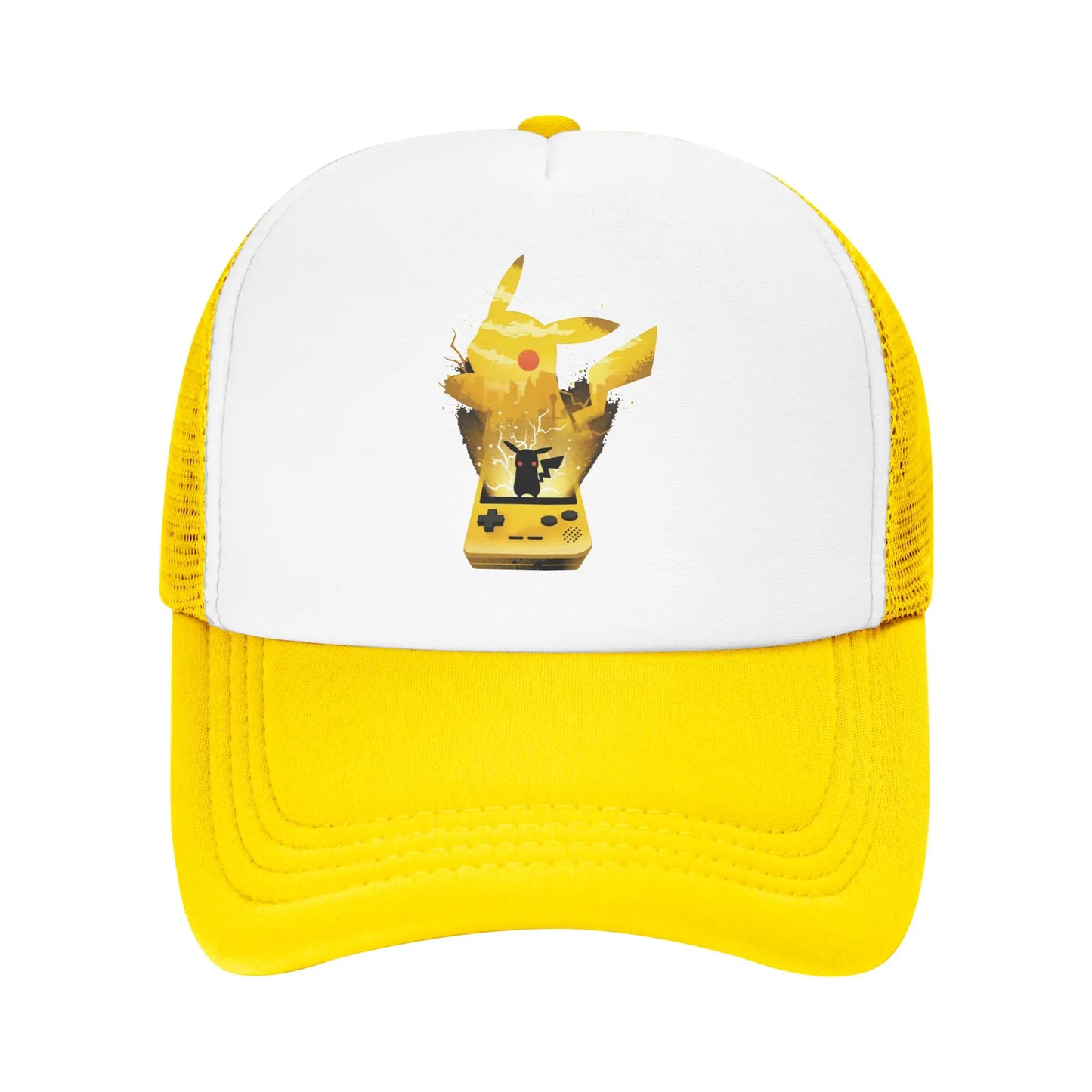 Pokemon Trucker Hats Adult Hip-Hop Hats Trucker Hat Trucker Cap Adjustable Polyester Mesh Baseball Caps Summer