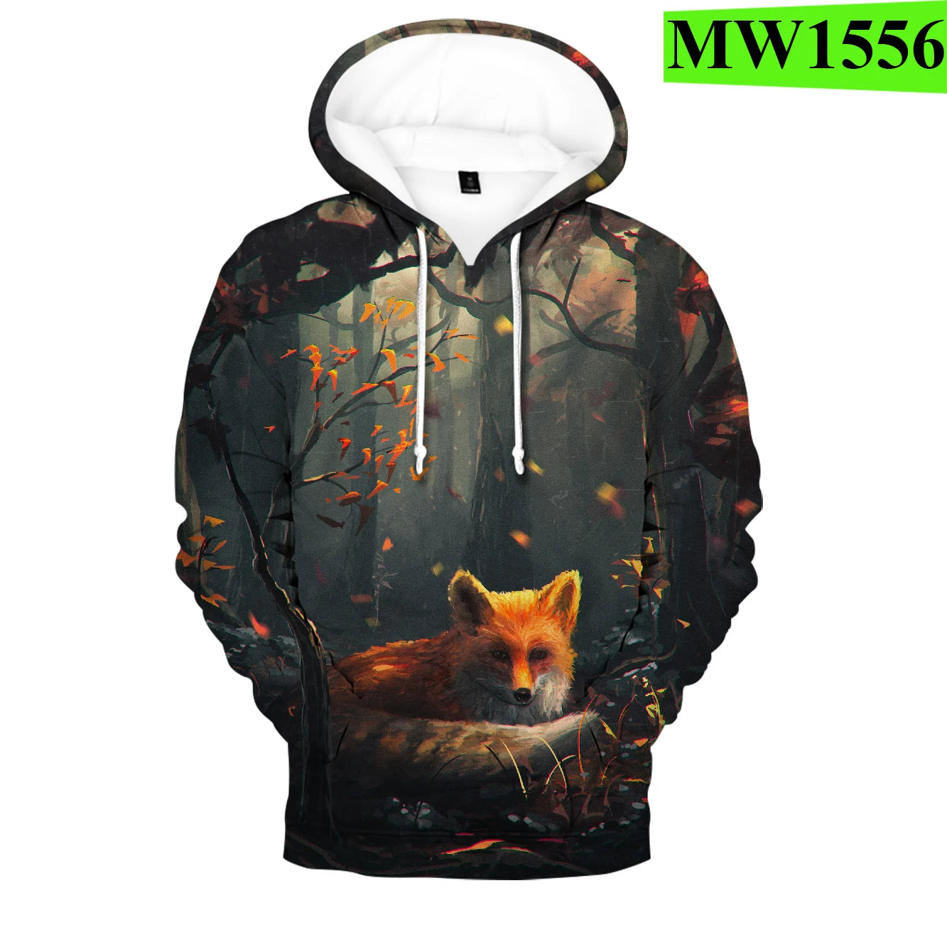 Popularne bluzy z kapturem i bluzy Hip Hop Novelty z wygodnym nowym nadrukiem 3D Fox, dla mężczyzn/kobiet, dorosłych/dzieci, casualowe bluzy wkładane przez głowę
