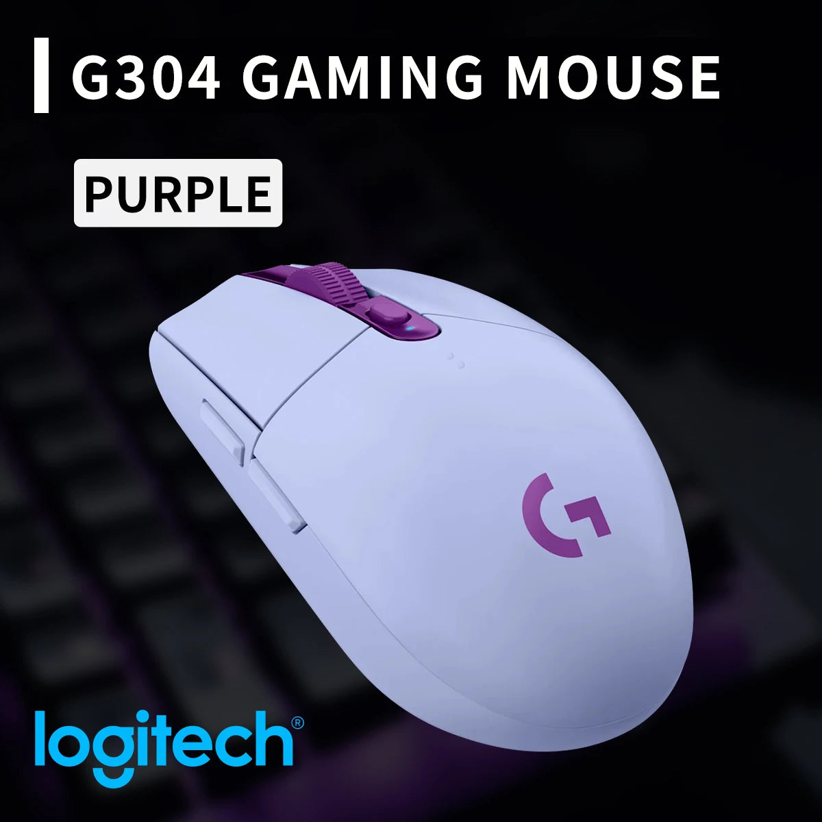 Logitech G305 wireless mouse, 12000 DPI, HERO sensor, 9-month battery life, sensitive hotkeys, suitable for casual gamers.