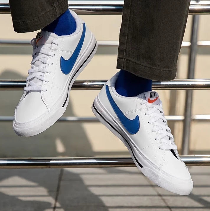 Nike New Lightweight, Comfortable, and Versatile Women's Court Legacy Low-Top White Casual Sports Sneakers DA5380-101