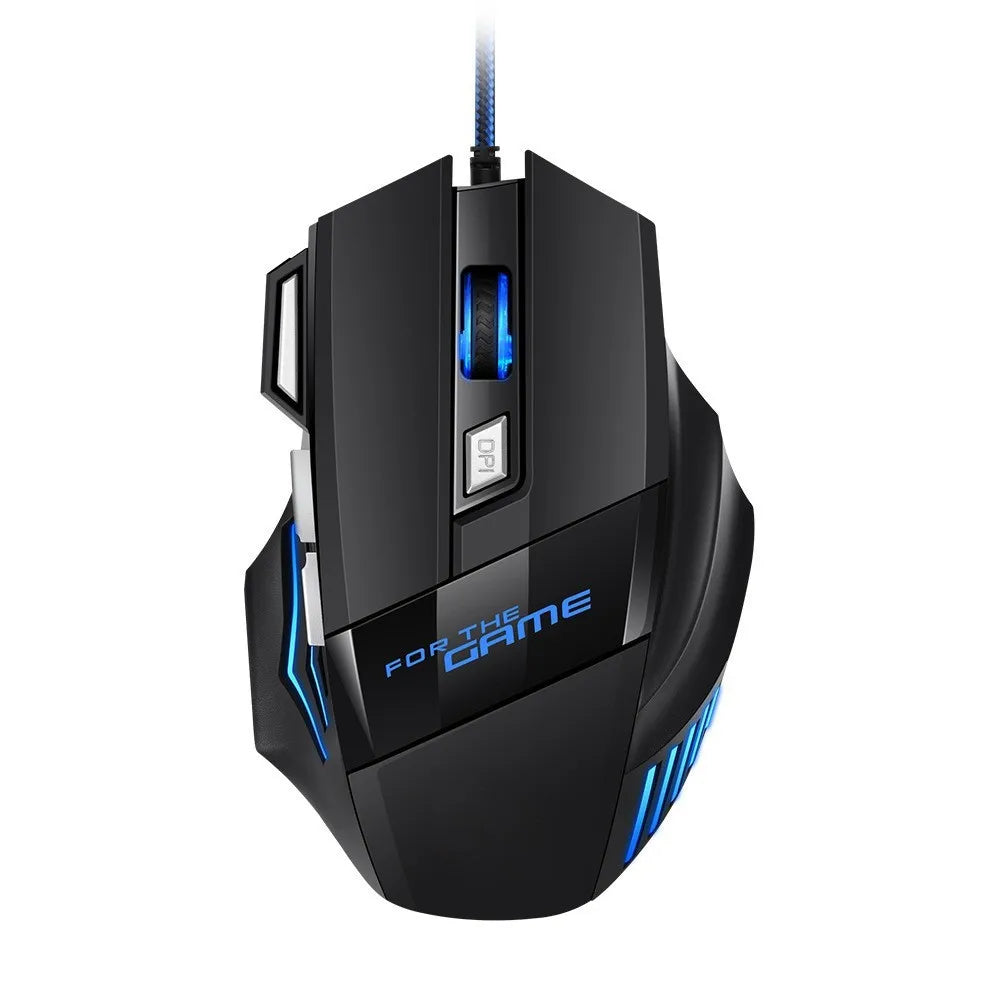 G6 USB žični gaming miš sa 7 tipki, kotačićem za pomicanje, podesivim optičkim senzorom 5500DPI i ergonomskim e-sports dizajnom za laptop, PC i Xiaomi