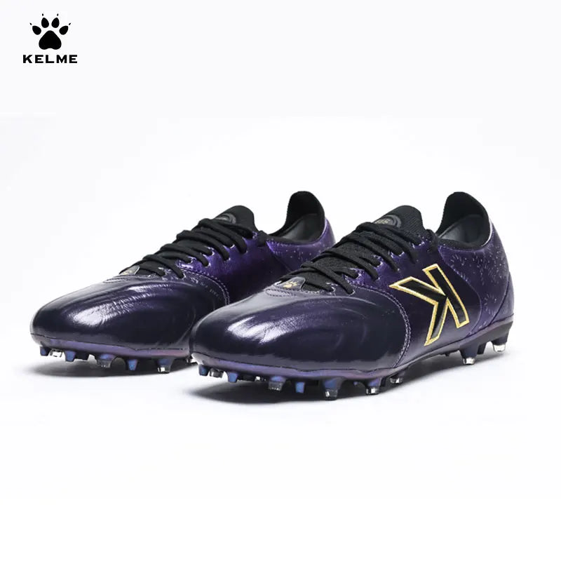 Kelme Kangaroo Leather MG Soccer Shoes Professional Match Sports Football Shoes Outdoor Anti-Slip Football Boots