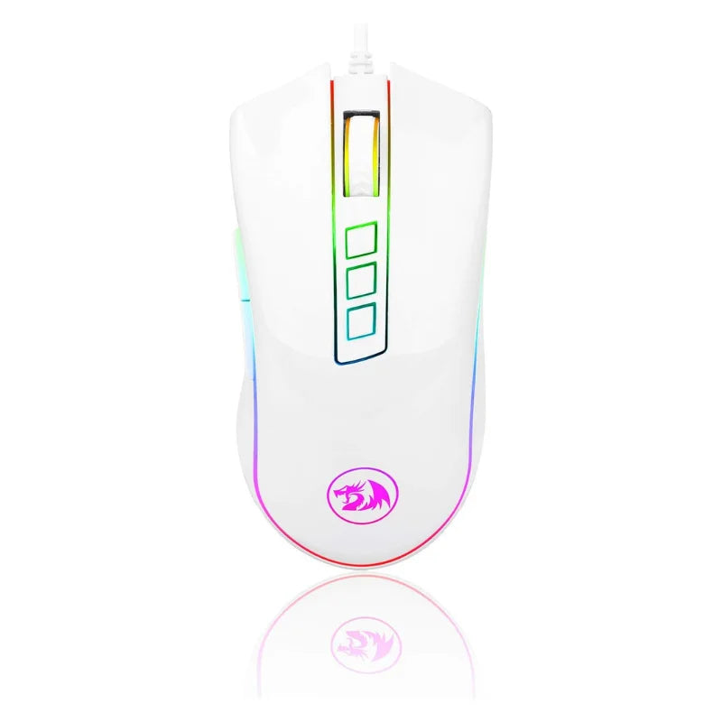 Redragon M711 PC Gaming Mouse Wired RGB Gaming Mouse with 7 Programmable Buttons, 10,000 DPI Ergonomic Gaming Mouse for PC & Laptop