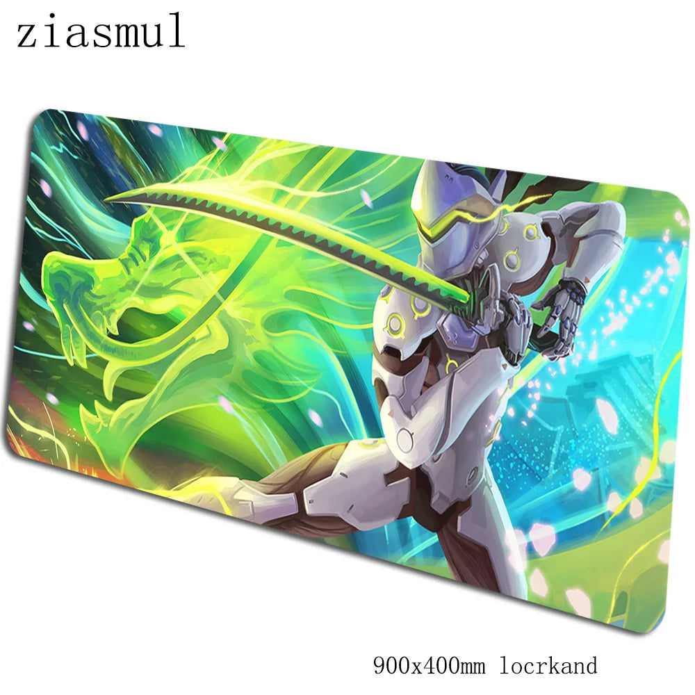 Tapete de rato Overwatch 90x40cm, tapete de rato gaming aesthetic, tapete de rato gamer personalizado elegante para teclado e PC