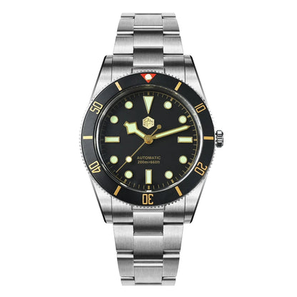 San Martin New 37mm BB54 Vintage Diver Watch ST2130 Automatic Mechanical Men Wristwatch Sapphire Luminous Waterproof 200m SN0138