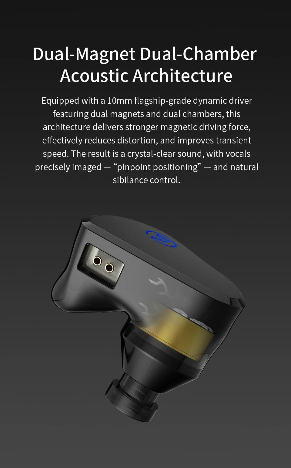 CVJ X R2E3 Medusa Dynamic Driver In-Ear Earphone Dual Layer Acoustic Design Venting System Perfect for Audiophiles Unleash