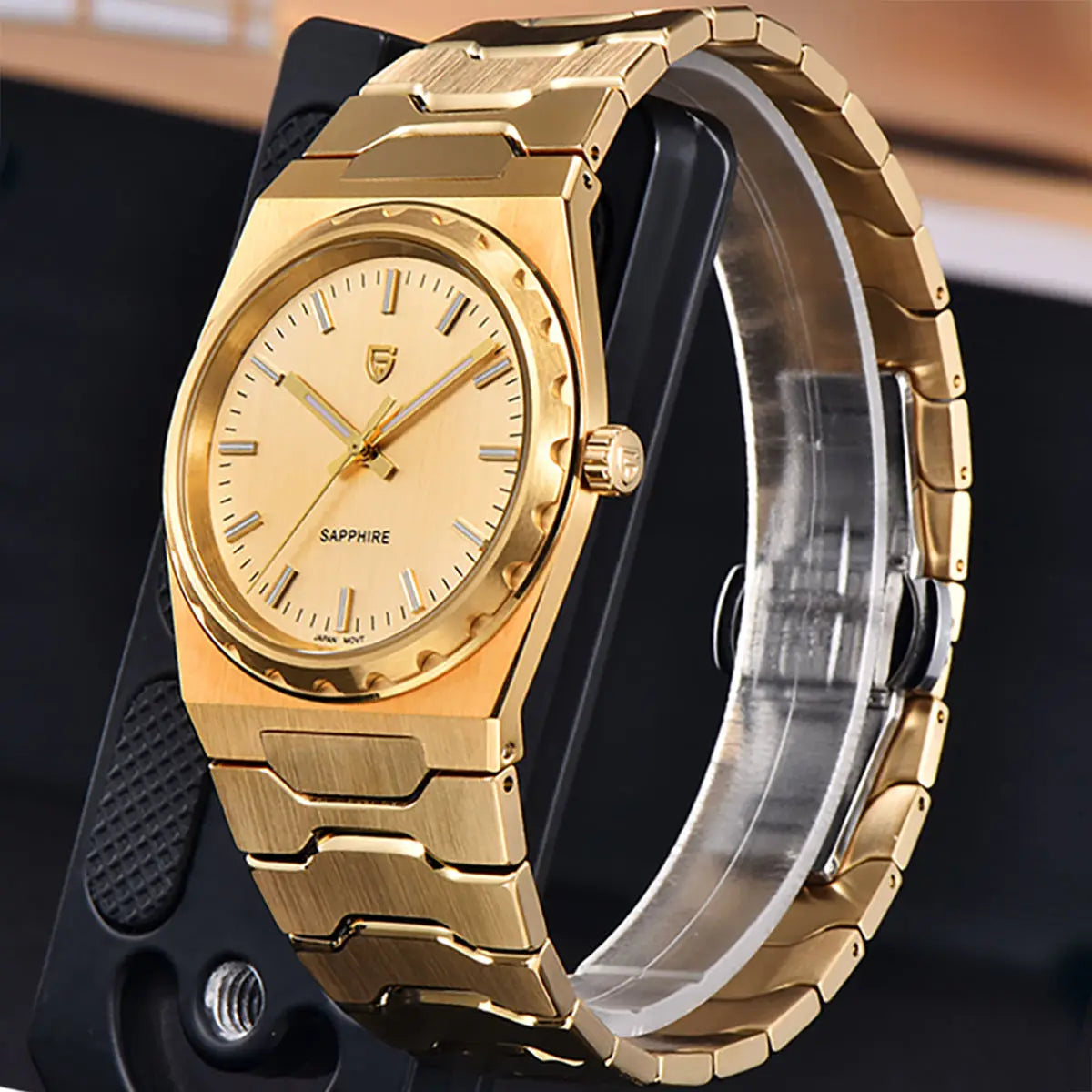 PAGANI DESIGN 2025 new thin 7MM men's quartz watch VJ21 37MM sapphire stainless steel waterproof 10Bar luminous C3 reloj hombre
