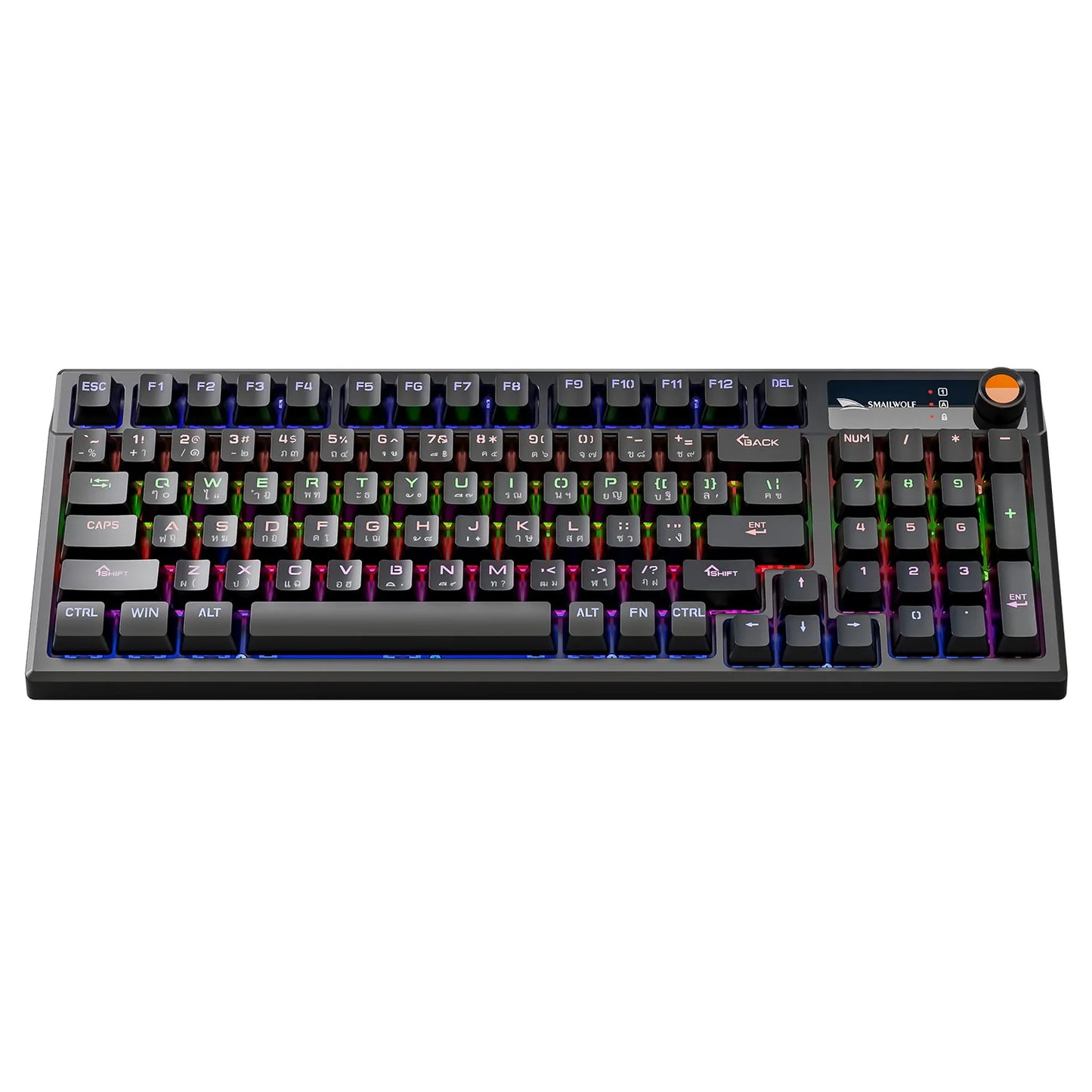 Spanish Mechanical Keyboard Spanish Russian Arabic Korean Thai Gaming Keyboard 95 Key Layout Backlight Type C With Numpad SK15