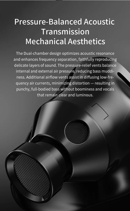 CVJ X R2E3 Medusa Dynamic Driver In-Ear Earphone Dual Layer Acoustic Design Venting System Perfect for Audiophiles Unleash