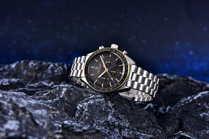 Relógio masculino PAGANI DESIGN Série Planetary Saturn Light Tan Quartz Speed Chronograph com cristal de safira AR — Novo 2026