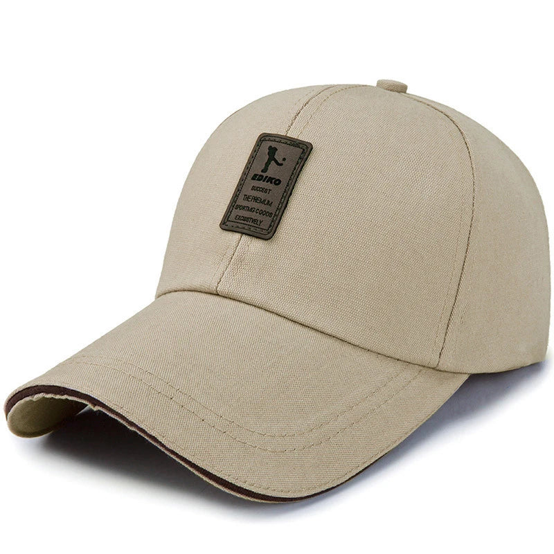 Spring Summer Baseball Cap Embroidered Canvas Sun Hat Outdoor Sports Cap Mens Hat for Fish Fashion Long-brimmed Golf cap 2022