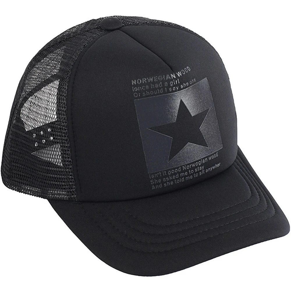 Fashion Summer Baseball Cap Snapback Mesh Trucker Hats Hip Hop Caps Cool Men Caps Female Outdoor Casual Sun Hat High Quality