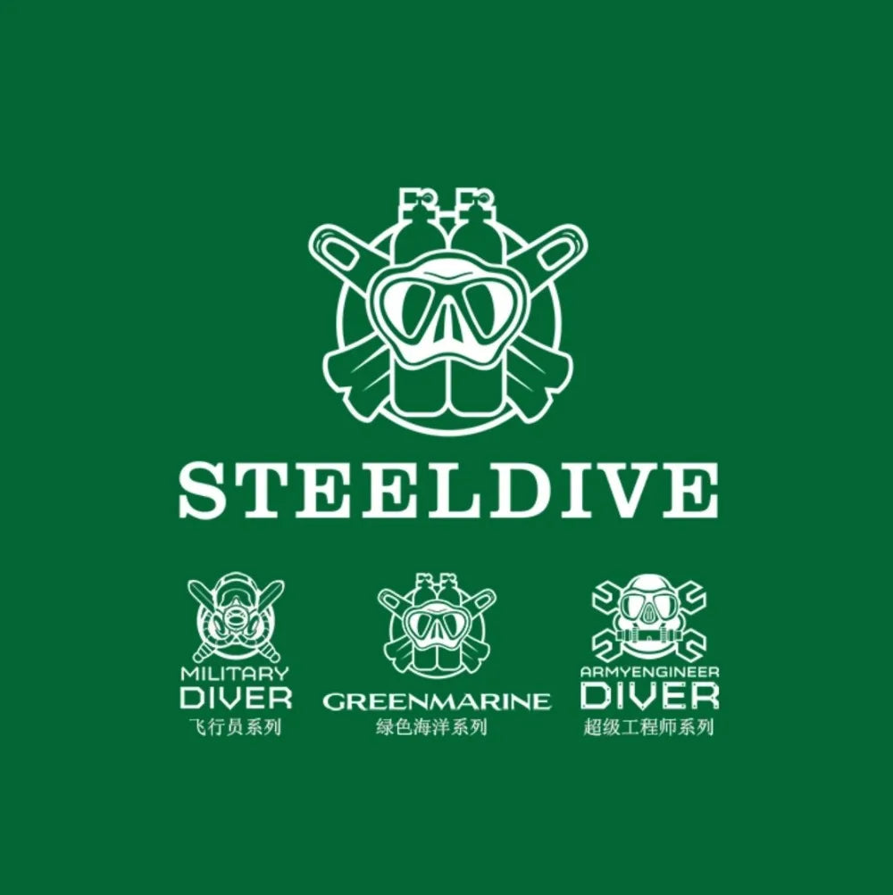 STEELDIVE Brand Classic Design SD1972 45mm Case Ceramic Bezel Sapphire Glass NH36 Automatic Movement Day and Date Sports Watches