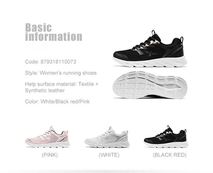 Xtep løbesko til kvinder – lette sneakers til kvinder – åndbare sportssko med stødabsorbering – 879318110073