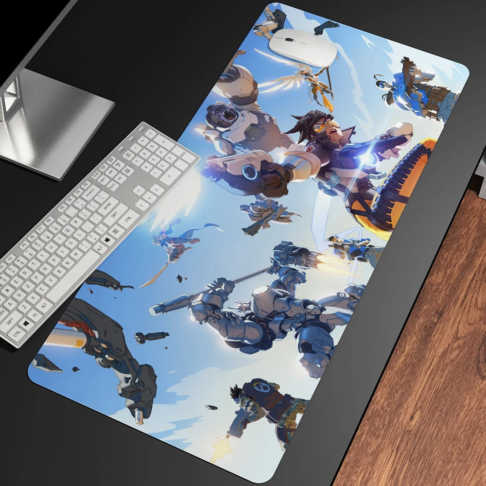 XXL gaming anime podloga za miš, velika podloga s djevojkom za tipkovnicu i računalni PC stol, rubna podloga za Overwatch/CS Go igrače