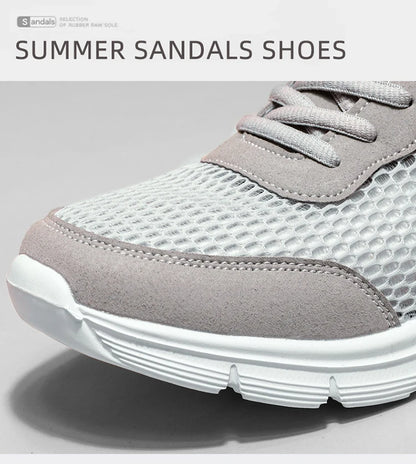Men Aqua Shoes Outdoor Breathable Beach Shoes Lightweight Quick-Drying Wading Shoes Sport Water Camping Sneakers Shoes
