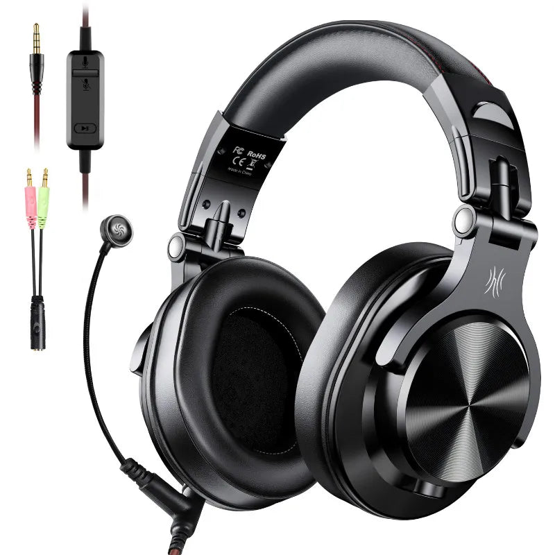Cuffie OneOdio A71 cablate over-ear HiFi Studio DJ con microfono – Headset gaming professionale per monitoraggio con bassi profondi