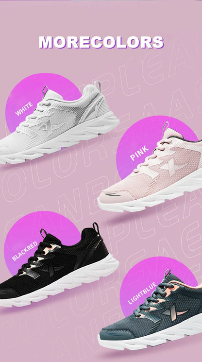 Xtep løbesko til kvinder – lette sneakers til kvinder – åndbare sportssko med stødabsorbering – 879318110073