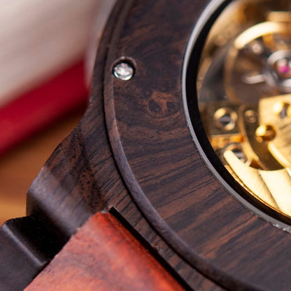 BOBO BIRD Wood Mechanical Watch Men Relogio Masculino Big Mens Watches Top Brand Luxury Timepieces erkek kol saati Dropshipping