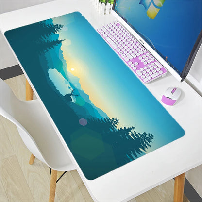Overwatch Mauspad groß DIY Kawaii XXL PC-Computer-Schreibtischmatte Gamer-Büroteppich Tastatur-Tisch Gaming-Zubehör Mousepad
