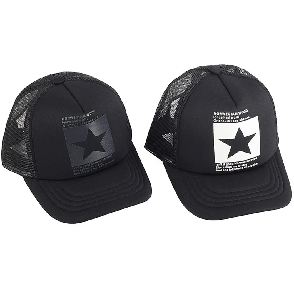 Fashion Summer Baseball Cap Snapback Mesh Trucker Hats Hip Hop Caps Cool Men Caps Female Outdoor Casual Sun Hat High Quality
