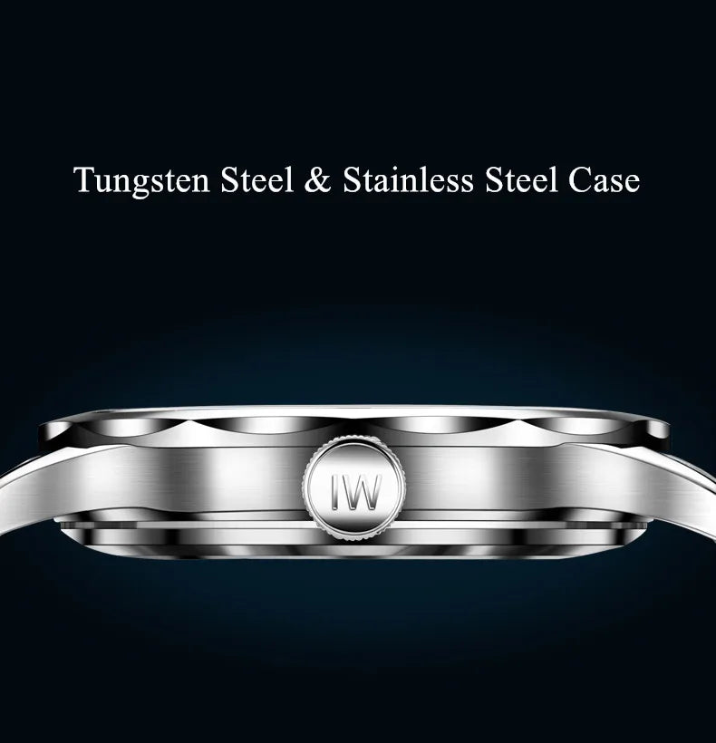 CARNIVAL Men's Tungsten Mechanical Watch Brand Luxury NH36 Automatic Movement Wristwatches for Men Waterproof Watch