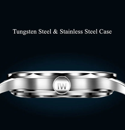 CARNIVAL Men's Tungsten Mechanical Watch Brand Luxury NH36 Automatic Movement Wristwatches for Men Waterproof Watch