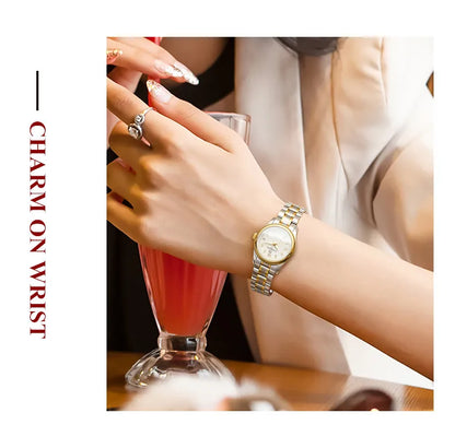 CARNIVAL Marken-Luxus-Automatikuhr für Damen, modische Armbanduhr mit Saphirglas, wasserdicht, Reloj Mujer