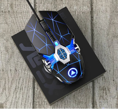 New Professional Gaming Mouse 3200DPI 7 Buttons Backlit Computer Mouse Support Macro Definition Mechanical Wired Silent Mouse