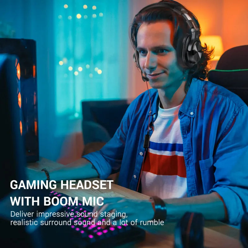 Cuffie OneOdio A71 cablate over-ear HiFi Studio DJ con microfono – Headset gaming professionale per monitoraggio con bassi profondi