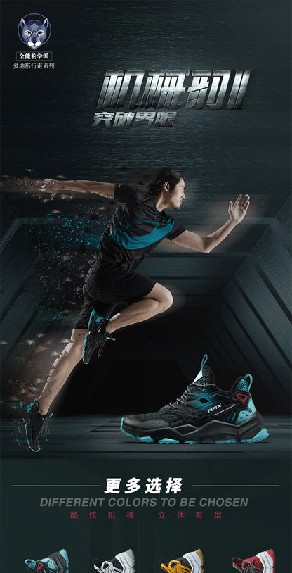RAX Running Shoes Men&Women Outdoor Sport Shoes Breathable Lightweight Sneakers Air Mesh Upper Anti-slip Natural Rubber Outsole