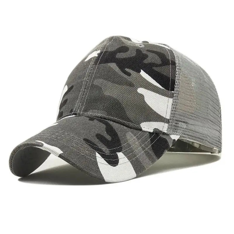 COKK kamufliažinė beisbolo kepurė vyrams, „Snapback“ stiliaus vasarinės kepurės moterims, kvėpuojanti sportinė tinklinė kepurė, saulės kepurė, saulės skydelis, golfo kepurė, reguliuojama suaugusiems