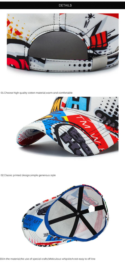 FS Brand White Street Graffiti Baseball Cap For Men Women Snapback Hip Hop Caps Cotton Summer Trucker Hat Casquette Homme 2026