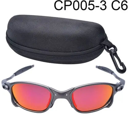 MTB Man Polarized Sunglasses Cycling Glasses UV400 Fishing Sunglasses Metal Bicycle Goggles Cycling Eyewear Riding Glasses D4-3