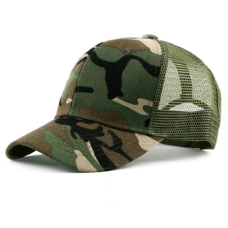 COKK kamufliažinė beisbolo kepurė vyrams, „Snapback“ stiliaus vasarinės kepurės moterims, kvėpuojanti sportinė tinklinė kepurė, saulės kepurė, saulės skydelis, golfo kepurė, reguliuojama suaugusiems
