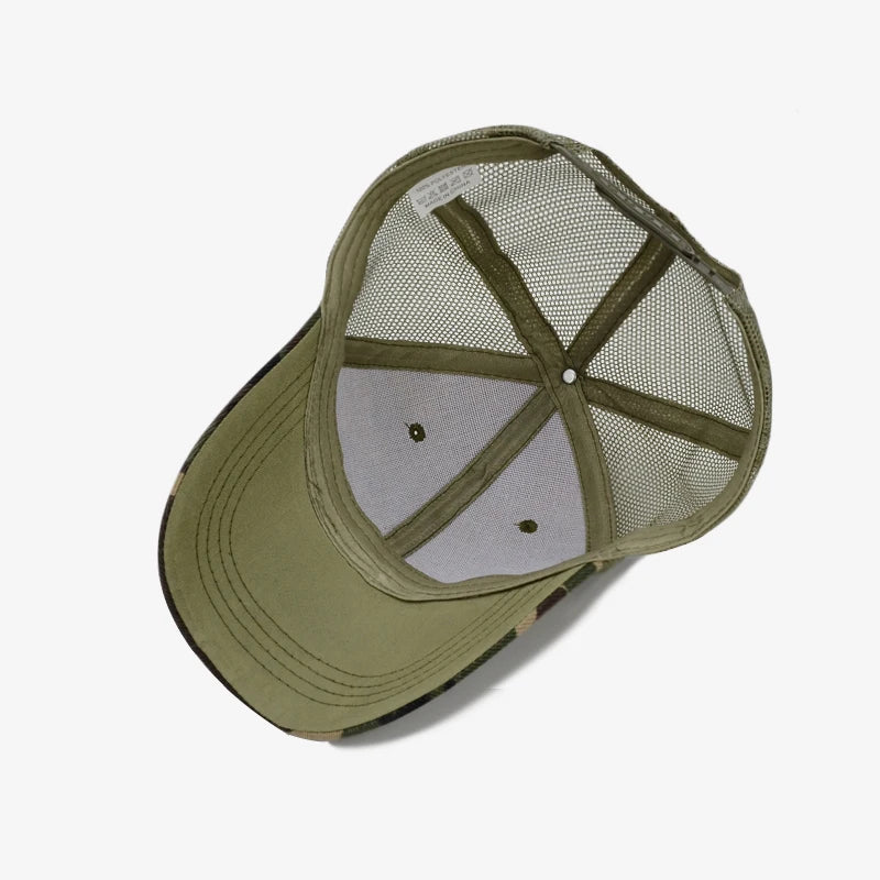COKK kamufliažinė beisbolo kepurė vyrams, „Snapback“ stiliaus vasarinės kepurės moterims, kvėpuojanti sportinė tinklinė kepurė, saulės kepurė, saulės skydelis, golfo kepurė, reguliuojama suaugusiems