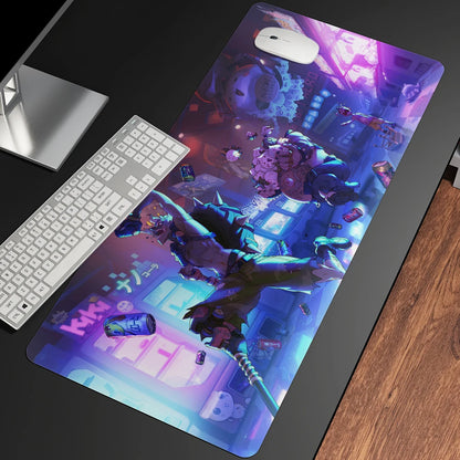 XXL gaming anime podloga za miš, velika podloga s djevojkom za tipkovnicu i računalni PC stol, rubna podloga za Overwatch/CS Go igrače