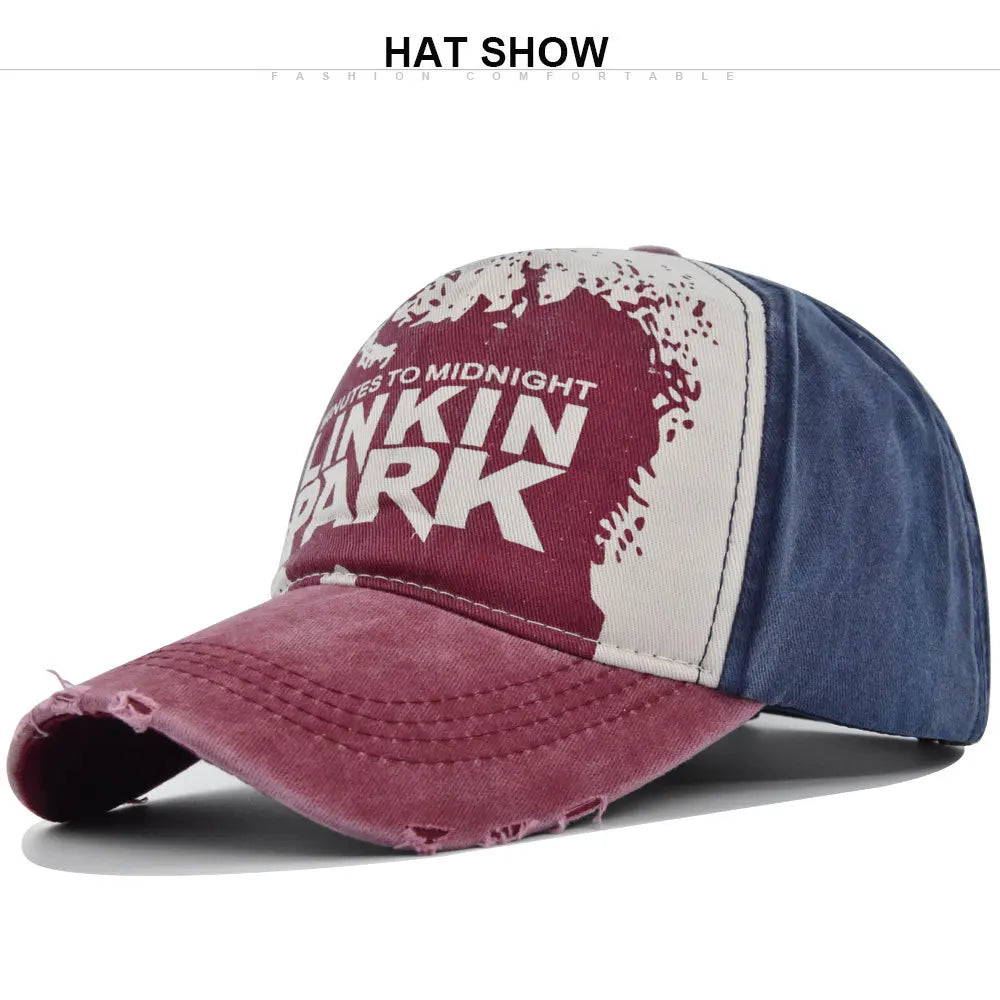 Wholesale Spring Summer Unisex Baseball Caps For Men Letter Cap Retro Casual wash Cotton Casquette Streetwear Snapback Hat Bone