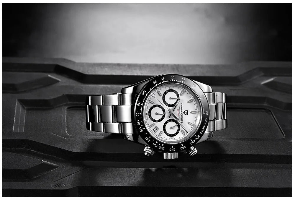 PAGANI DESIGN 2025 New Men's Watches Luxury Rose Gold Quartz Watch For Men 100M Waterproof Sports Chronograph Wristwatch Men