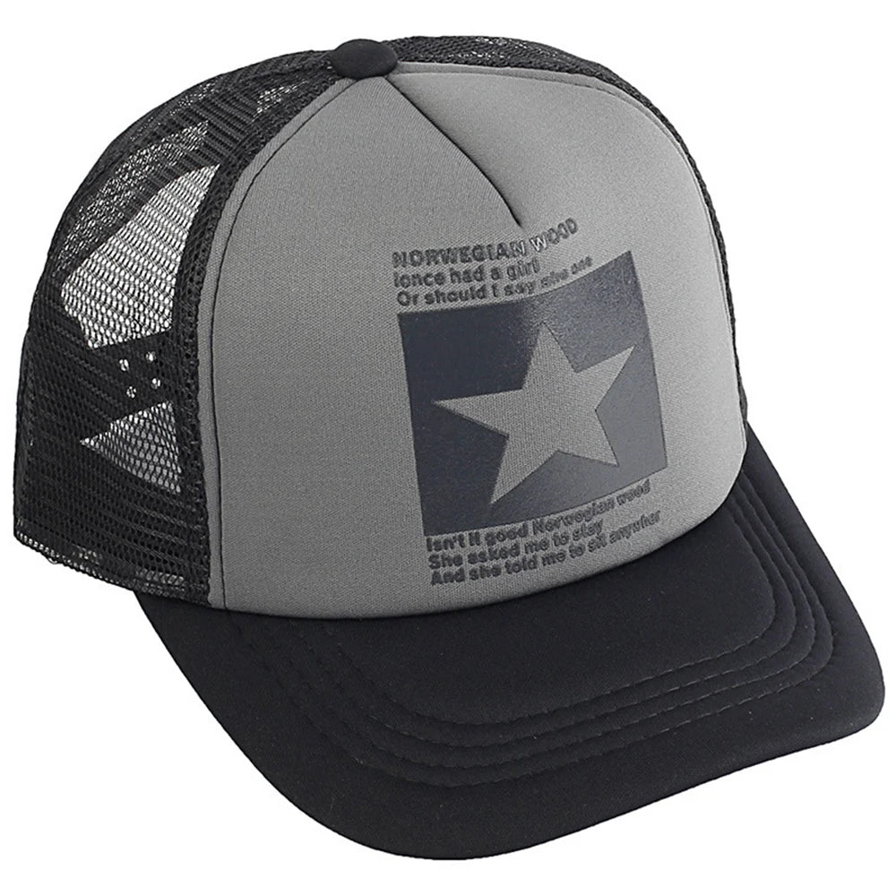 Fashion Summer Baseball Cap Snapback Mesh Trucker Hats Hip Hop Caps Cool Men Caps Female Outdoor Casual Sun Hat High Quality