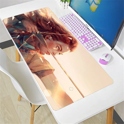 Overwatch Mauspad groß DIY Kawaii XXL PC-Computer-Schreibtischmatte Gamer-Büroteppich Tastatur-Tisch Gaming-Zubehör Mousepad