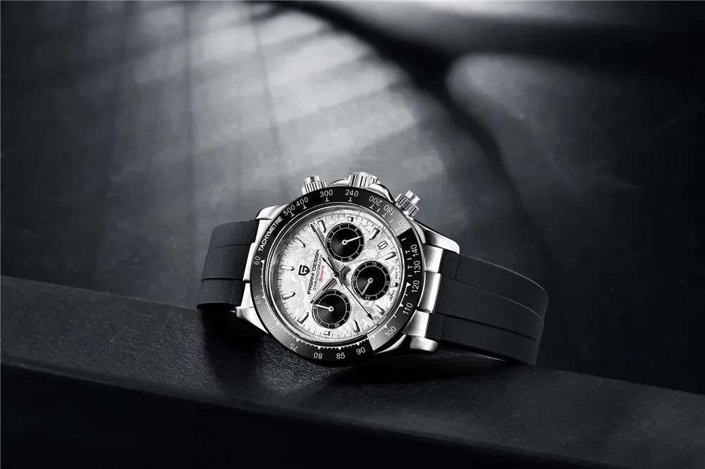 PAGANI DESIGN 2026 NEW 1664 Meteorite Dial Men's Watches Luxury Sapphire Quartz watch for men Sport Chronograph men Reloj Hombre