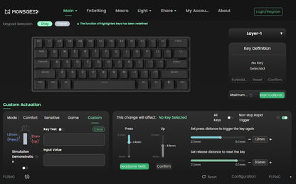 Akko MonsGeek FUN68 FUN60 PRO&MAX HE Magnetic Keyboard 60% 65% Gaming Keyboards Rapid Trigger 8K Custom Keyboard Gamer Esports