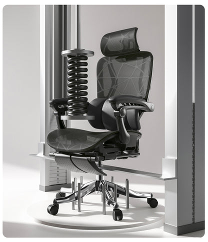 UVR Ergonomic Design Chair Household Reclining Stool Sedentary Comfort Mesh Office Chair Reclining Computer Game Chair Furniture