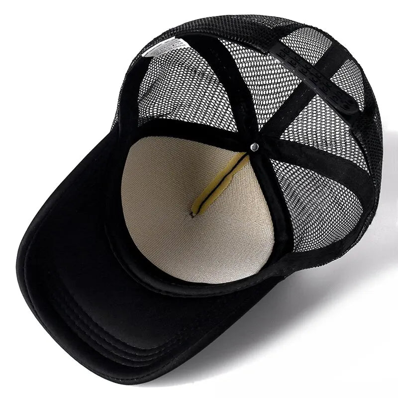 Unisex Cap Casual Plain Mesh Baseball Cap Adjustable Snapback Hats for Women Men Hip Hop Trucker Cap Streetwear Dad Hat