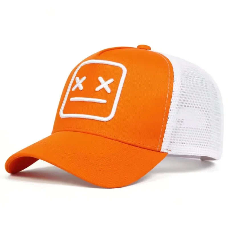 Unisex XX bestickte Baseball-Netzkappen, verstellbare Freizeitmützen, Sonnenhüte für Frühling und Sommer im Freien