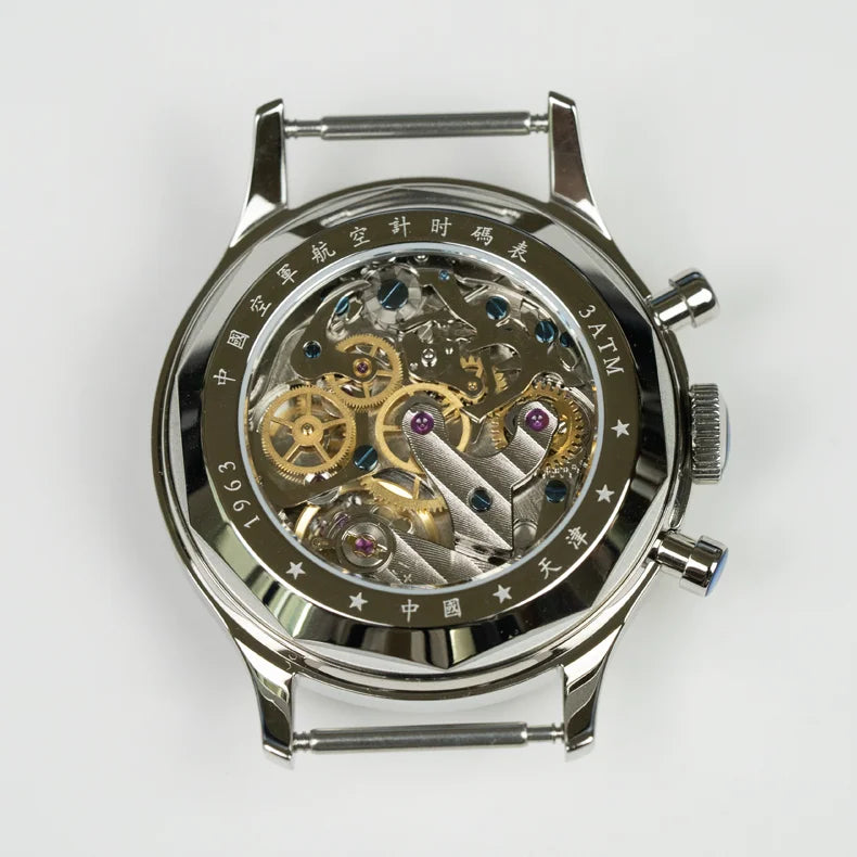Seagull 1963 International Edition Herren-Mechanikuhr Pilotenuhr ST1901 Retro-Chronograph Armbanduhr Air Force Aviation Neu